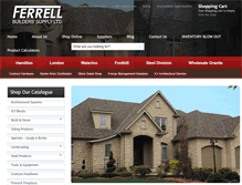 Tablet Screenshot of ferrellbrick.net